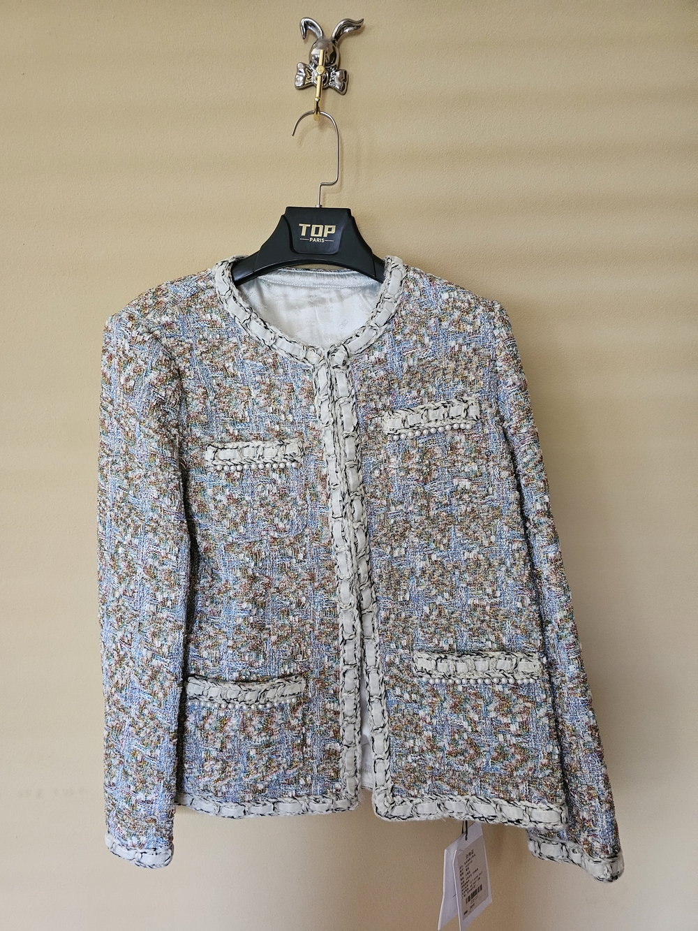 Multicolor Tweed Jacket M